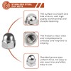 Drenky Pack of 25 Acorn Nuts M4 Stainless Steel A2