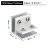 uxcell 90 Degree Glass Clamp, for 5-8mm Thickness Adjustable Double