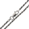 2mm Sterling Silver 28" Diamond-Cut Rope Chain Necklace(Lengths 14",16",18",20",22",24",26",28",30",32",34",36")