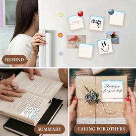 AFYEWKC Sticky Notes 3x3 Inches, Cute Self-Stick Pads, Funny Self-Sticky Note Pads for Office, Home, Organization Cute Beach Sand