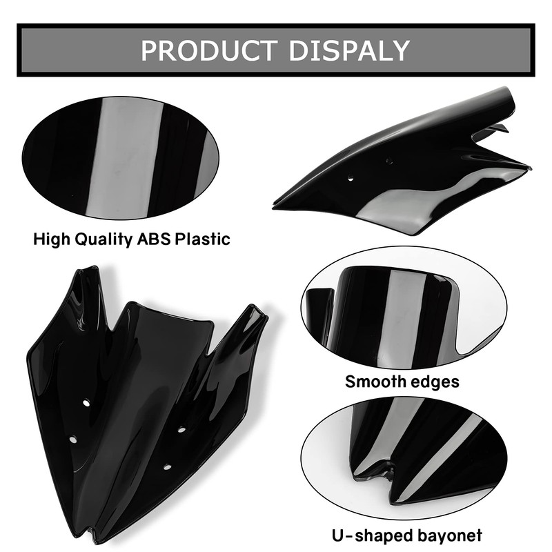 Windschutzscheibe Windschild für Kawasaki Z1000 2007 2008 2009 PSLER Frontscheibe