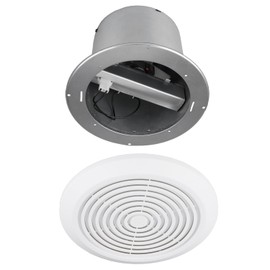 V2262-50 7 Inch Bathroom Exhaust Fan, 50 CFM, 1.0 Sones, 7" Ceiling Exhaust Fan, for 8 Inch Diameter Rough-in Opening, Ideal Ventilation for Bathroom, Laundry Room, Mobile Home, Kitchen & Garage
