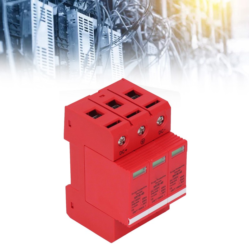 Orange Red Combiner Box Surge Protection Device Distribution Box Voltage