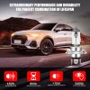 SHENKENUO 7 Inch LED Glass Headlight Round, ORIGINAL CLASSIC LOOK