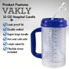 Vakly Hospital Carafe Insulated Double-Walled Water Tracking Thermos – 32