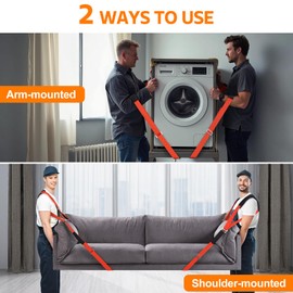 Lifting Moving Straps for Heavy Furniture: 2-Person Lifting & Moving System - Moving Furniture, Appliances, and Heavy Objects as Easily and Safely as Professional Personnel