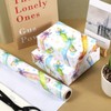 Fabllewavi 1 Roll Rainbow Pencil Bow Wrapping Paper Mini Roll