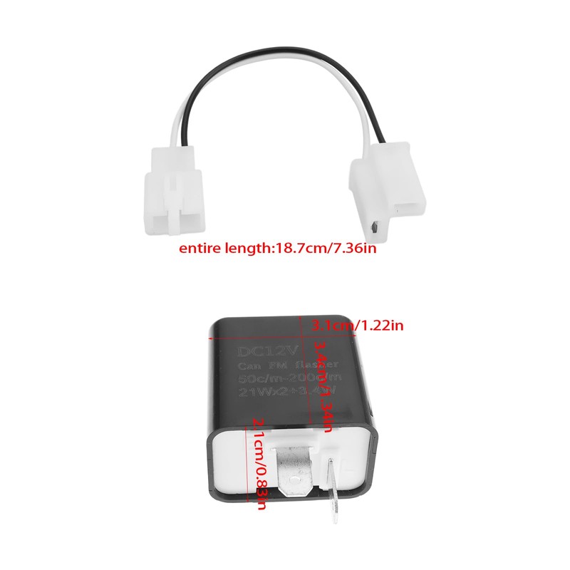 Be In Your Mind 2 Pieces Adjustable 2-Pin Electronic LED