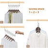 AIMALL Space-Saving Clothes Hanger 15x1.8in Iron Multi-Layer Organiser with 9