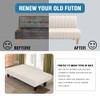 H.VERSAILTEX Stretch Futon Slipcover Armless Sofa Cover Furniture Protector Without