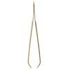 Pfeilring Tweezers Gold-Plated Offset in Blister Pack