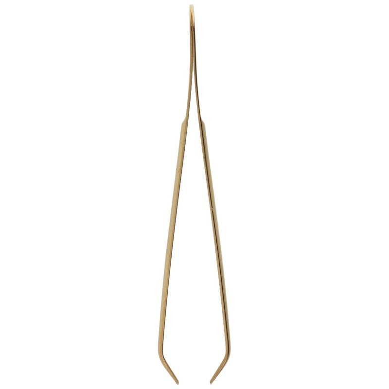 Pfeilring Tweezers Gold-Plated Offset in Blister Pack