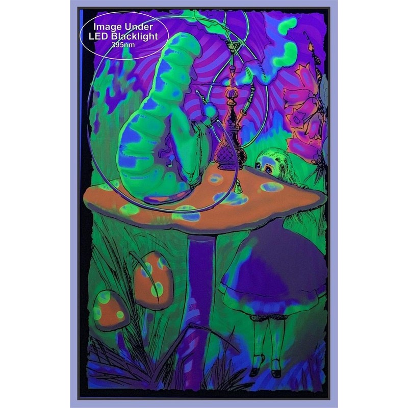 Alice in Wonderland - Laminated Non-Flocked Blacklight Poster - 24.5