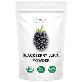 Organic Blackberry Powder, Pure All Natural Blackberry Powder for Baking, Flavoring, Smoothies, Beverage, 8 oz
