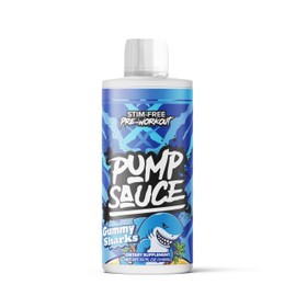 Pump Sauce Pump Sauce Pre-Workout - 32 oz, Gummy Sharks, No Caffeine, Full Spectrum Liquid, Gluten Free, Vegan, Zero Sugar