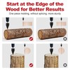 APIOLO Wood Splitter Drill Bit-3 Drilling Handles, Log Splitter Drill