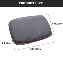 JYMAOYI Center Console Cover Compatible with Chevy Colorado/GMC Canyon Accessories 2015-2022, Microfiber Leather Armrest Box Lid Protector Cover （Black）