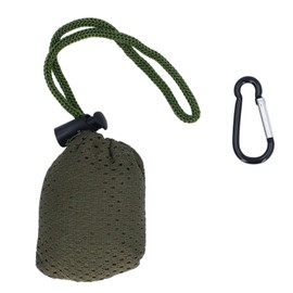 Grocery Bag Large Capacity Reusable Washable Foldable Shopping Bag with Hook for Supermarket OD Green