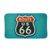 unbekannt Route 66 2-Piece Bath Mat with Toilet Brush