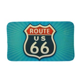 unbekannt Route 66 2-Piece Bath Mat with Toilet Brush