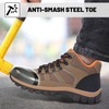 WYJXFHL Steel Toe Boots for Men Women Non-Slip Puncture Proof