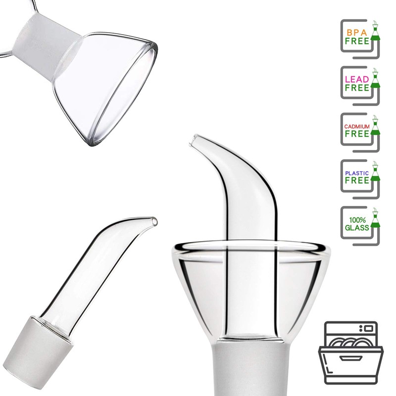 HAIZEEN 4 oz / 125 ml Glass All-Purpose Cruet, Glass
