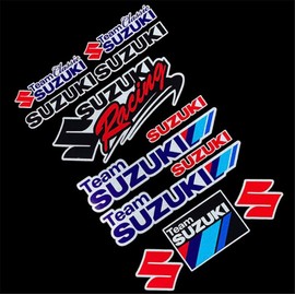 (WSY) SZK Sticker Car Motorcycle Clear Film Transfer Waterproof Cutting Sticker (Blue)
