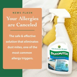 DustmiteX Spray - Allergy & Asthma Relief - Removes Dust Mites from Home, Bed, Pet Bedding & Furniture