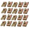 uxcell 20pcs Iron Speed Fastener U Nut Clip Brass Tone