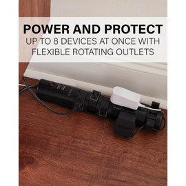 SANUS Surge Protected Power Strip with 6 Rotating and 2 Fixed outlets