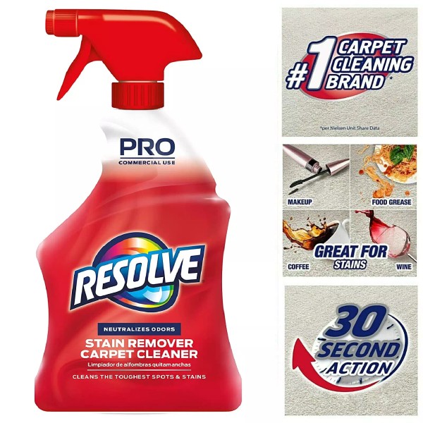Professional Carpet Cleaner Stain & Odor Remover 32 Ounce Bottle