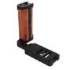 Jectse Universal Camera Handle L Bracket with Wood Grip, Arca