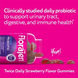 Florajen Women's Probiotic Gummies for Urinary, Immune, Digestive Health - 40 Counttt