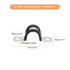 TOP-VIGOR 22Pcs 18mm(3/4") Cable Clamp, Rubber Pipe Strap Rubber Cushioned