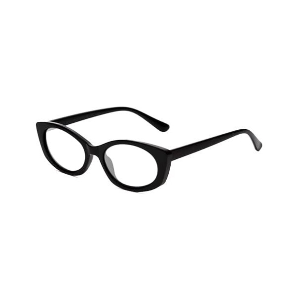 Calabria K+K KAIA Oval Eyeglass Frame Shiny Black Women Clear