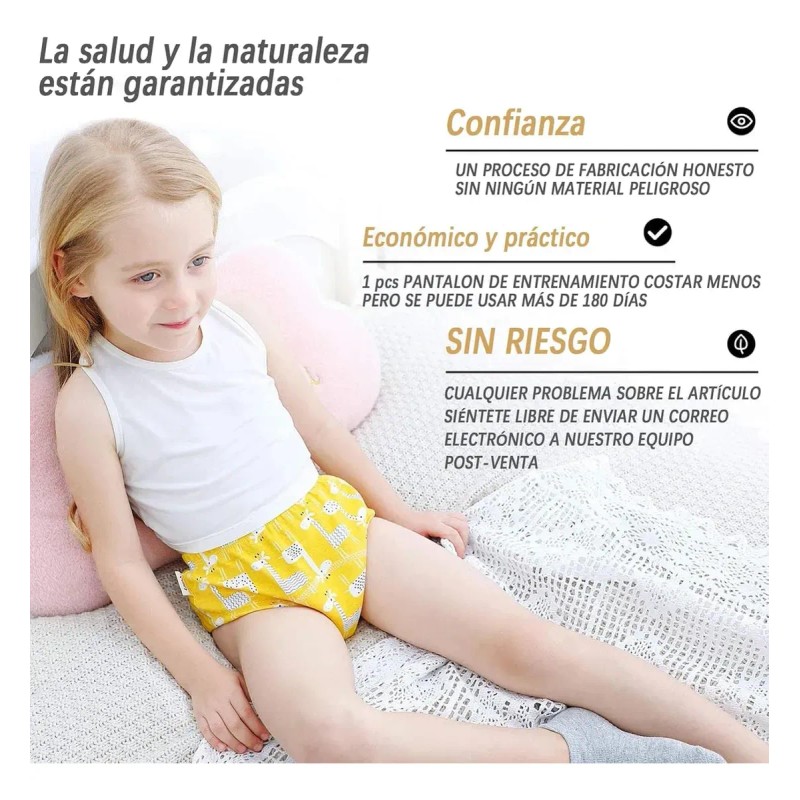 Pañales Ecológicos De Tela Para Bebé 6 Pañales 100 Algodón