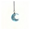 Universo en Linea Collar Dije Media Luna Nubes Brilla Oscuridad