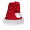 Ciffre Christmas Santa Hat Red Plush with Glitter Dust