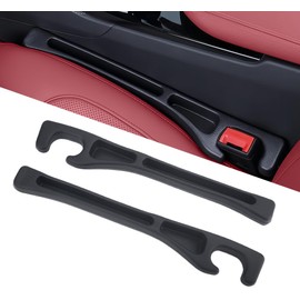 vvag Car Seat Gap Filler,2-Pack Universal No-Drop Side Gap Seam Organizer with Keys Card Phone Fits Most Cars, SUVs & Trucks Prevent Lost Items Between Seat & Console