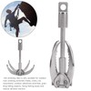 Dilwe Foldable Grappling Hook, 4 Claws, 500KG, SUS304 Stainless Steel,