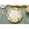 Bico Lemon Dreams 11 inch Dinner Plates, Set of 4,