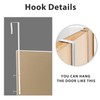 MIRUO Over The Door Mirror Full Length with Hanging Brackets,