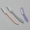 3-Piece Folding and Straight Eyebrow Razor Set for Grooming 3 Pieces 6ea