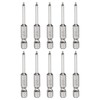 HARFINGTON 10pcs Ball End Hex Screwdriver Bit H1.5 (1.5mm) Head