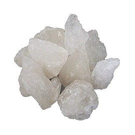 FLFWLASS-Alum Stone Block | White Alum Crystal Rock | Phitkari Crystal Stone of Alumbre | Natural Piedra de Alumbre Alum Stone | Shaving Stone Chunks | Tawas Stone Antiperspirant (100 Gram)