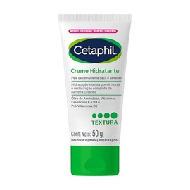 CETAPHIL® Crema Hidratante 50 g | Hidratación Intensa hasta por 48 h | Niacinamida, Vitamina E y Aceite de Almendras Dulces | Textura Rápida Absorción