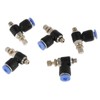 20Pcs OD 4mm Tube M5 Pneumatic Air Flow Speed Control