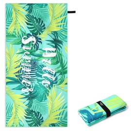 Pameil XXL Beach Towel, Microfibre Bath Towel, 200 x 100 cm, Microfibre Beach Towel, Compact and Sandproof, Lightweight and Quick-Drying Travel Towel for the Beach, Gym, Travel, Sauna
