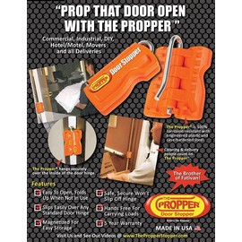 Propper Door Stopper - Professional Door Stop for Moving Office Home or School - Great for Police, Admin, Firefighters and Any time You Need a Door to Stay Open - 2 Pack