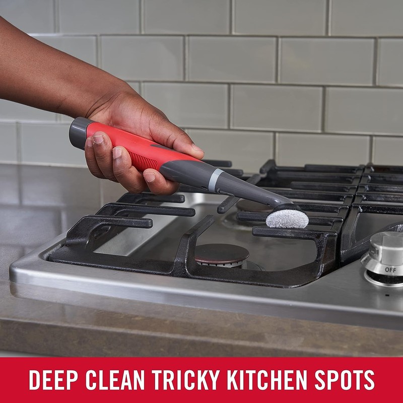 Rubbermaid Reveal Power Scrubber with Multi-Purpose & Grout Head, Cordless